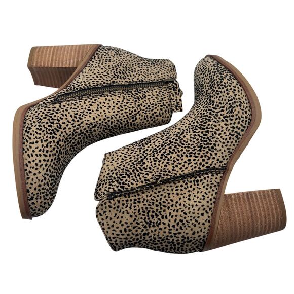 Stitch Fix MIA Spotted Animal Western Ankle Boots Booties Tracee Leopard 6.5W - Picture 4 of 6